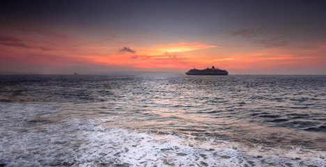 Cruise at sunset