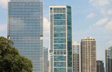Fototapeta premium Stacked Skyscrapers