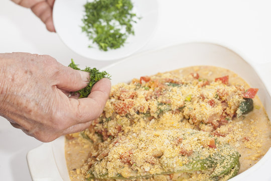Preparaci&oacute;n Pepinos Rellenos