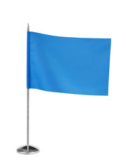 Blue small table flag