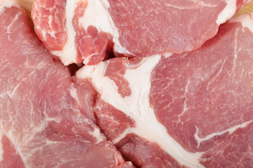 Raw meat steak
