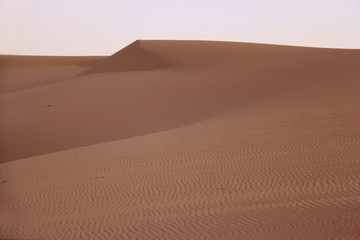 Red sand dunes in Vietnam. Muine. Sandy dunes.
