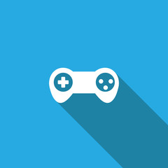 Joystick icon,long  shadow