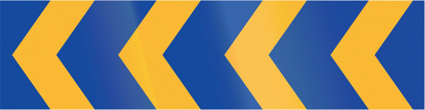 Road sign used in Sweden - Marking for sharp bends, bridge parapets, abutment, walls, tunnel mouths etc. Arrow marker