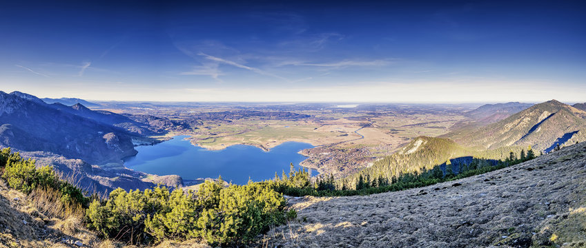 Panorama Jochberg Bavaria Alps