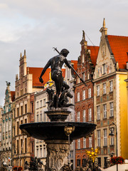 Naklejka premium Statue of Neptune in Gdansk