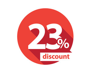 23 percent discount  red circle