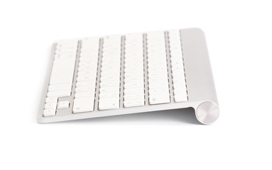 Computer keyboard. Isolated on white