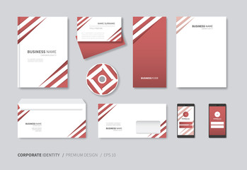 modern stationery design template