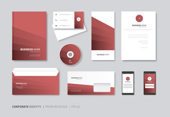 corporate identity layout with guidlines