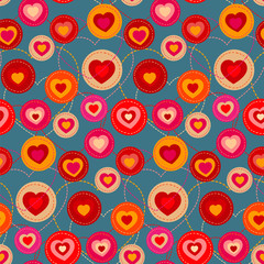 Basic RGBpattern of hearts