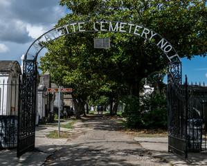 New Orleans Lafayette Cemetery Entrance  