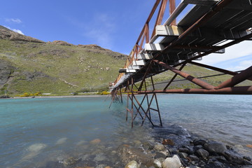 landscape of mountain and sea and blue sky