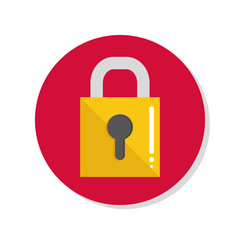 Security padlock icon 