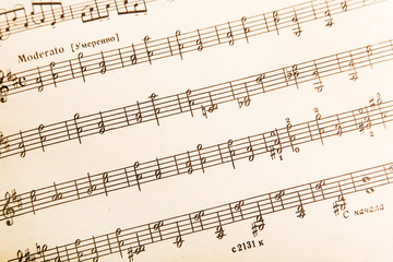 Obraz premium sheet music