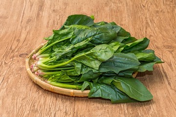 有機農法のホウレンソウ　 Organic farming spinach