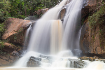 Obraz premium National waterfall friendship Thailand - Laos
