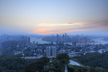Naklejka na ściany i meble China Chongqing city skyline