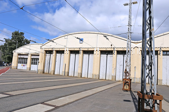 Tram depot in Helsinki