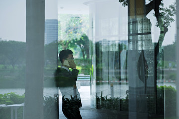 Fototapeta premium Talking on phone