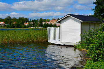 Blick &uuml;ber den See in Ed, Schweden