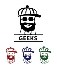 cute and cool hipster guy