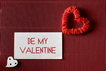 valentine day paper heart shape