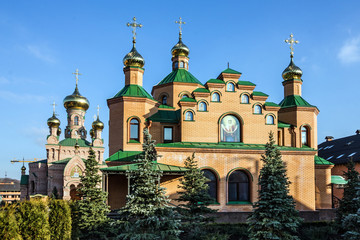 Obraz premium Kiev, Ukraine. Goloseevo Monastery Cathedral,