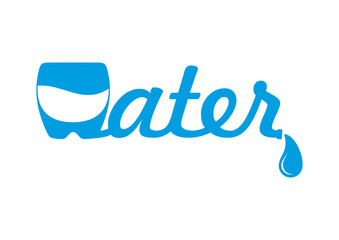 Graphic inscription : Water