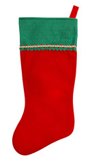 Red Green Felt Stocking
