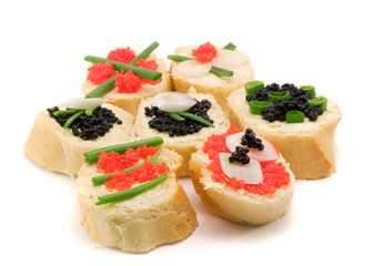 Sandwiches with Caviar