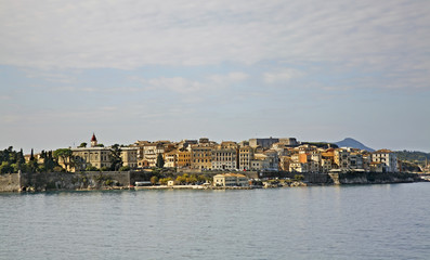 Panoramic view of Corfu city. Greece