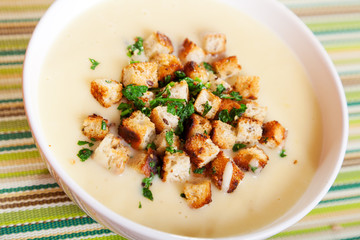 Chestnut cream soup