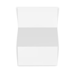 Blank book cover over white background