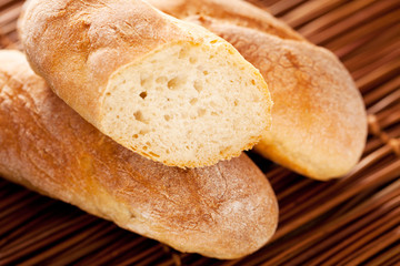 Homemade baguettes