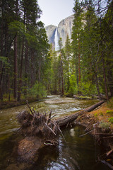Yosemite Falls in Yosemite National park USA