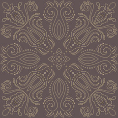 Damask Vector Oriental Pattern