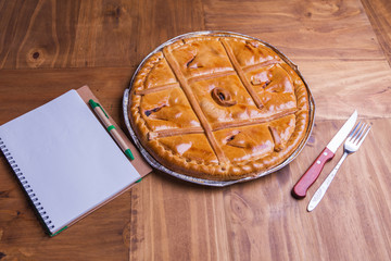 Empanada Gallega, Traditional pie stuffed with tuna fish typical
