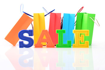 Sale written by colorful letters