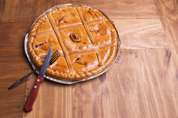 Empanada Gallega, Traditional pie stuffed with tuna fish typical