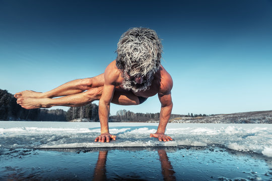 Yoga on the ice