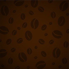 Coffee bean pattern vector