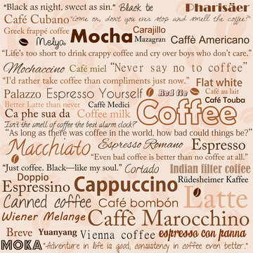 Coffee background vector