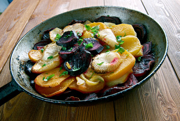 Beet and Turnip Gratin