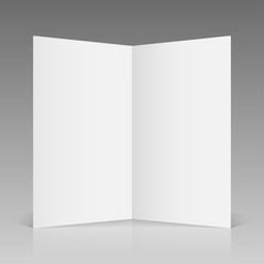 Brochure design isolated on grey