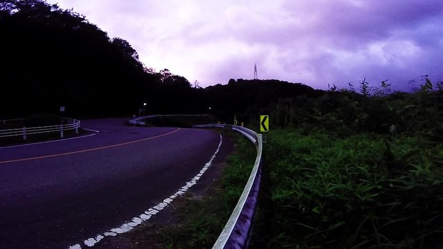 Night chicane.