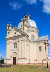Fototapeta premium Catholic church of the Holy Trinity. .Liskiava. Lithuania