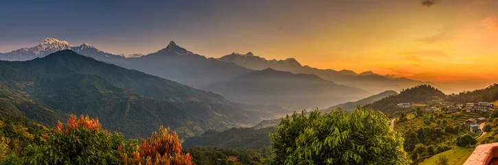 Wall murals Bestsellers Mountains Sunrise over Himalaya mountains