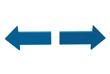  blue treadplate plastic texture arrow and blue dimpled plastic texture arrow