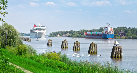 Reiseweg Nord-Ostsee-Kanal